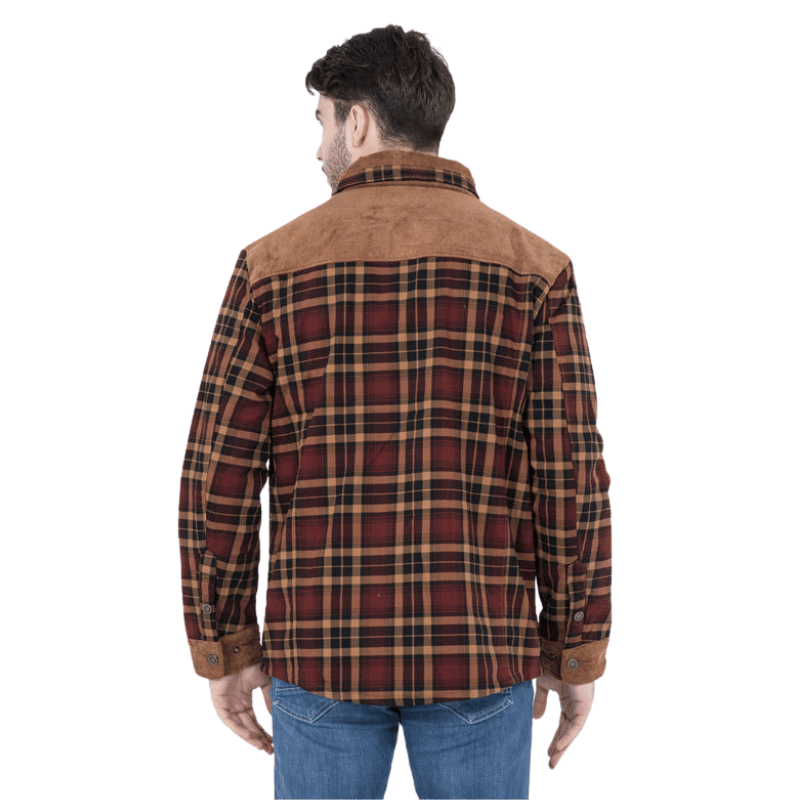 Barfustep™ Tedra Karo-Cordjacke mit Fleecefutter