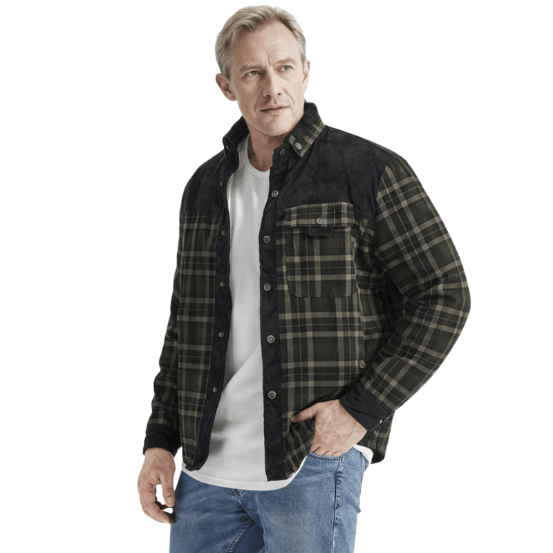Barfustep™ Tedra Karo-Cordjacke mit Fleecefutter