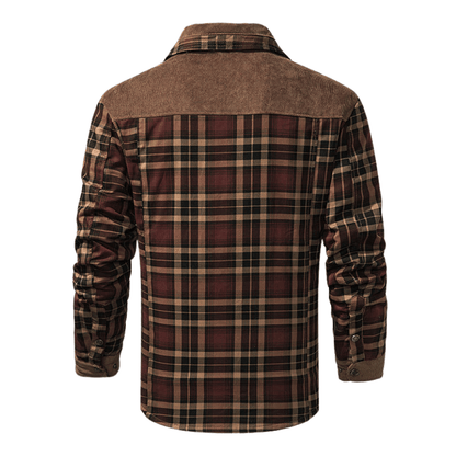 Barfustep™ Tedra Karo-Cordjacke mit Fleecefutter