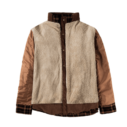 Barfustep™ Tedra Karo-Cordjacke mit Fleecefutter