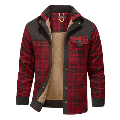 Barfustep™ Tedra Karo-Cordjacke mit Fleecefutter