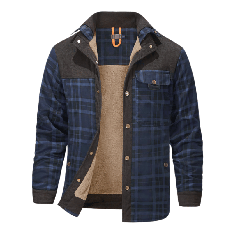 Barfustep™ Tedra Karo-Cordjacke mit Fleecefutter